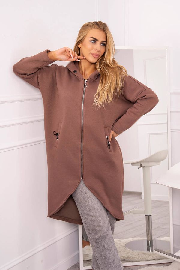 Kesi Long insulated sweatshirt mocca