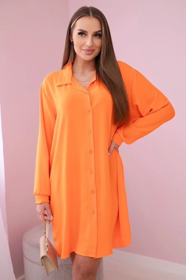Kesi Long shirt with orange viscose