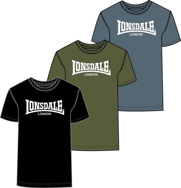 Lonsdale Lonsdale Men's t-shirt regular fit triple pack