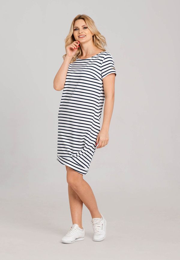 Look Made With Love Look Made With Love Woman's Dress 754 Verona Navy Blue/White