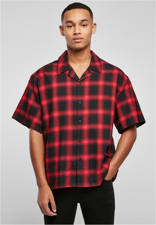 UC Men Loose checked pleasure shirt black/red