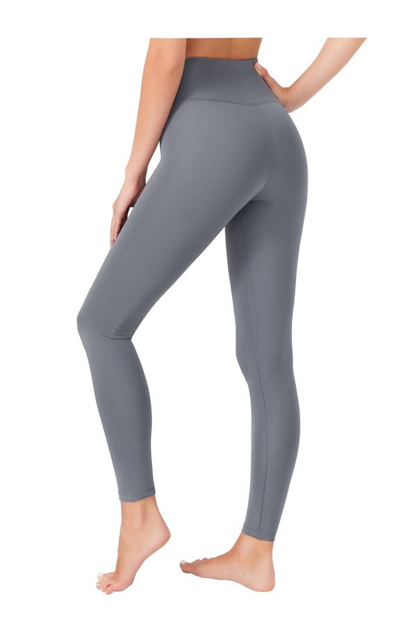 LOS OJOS LOS OJOS Women's Anthracite High Waist Consolidating Sports Leggings