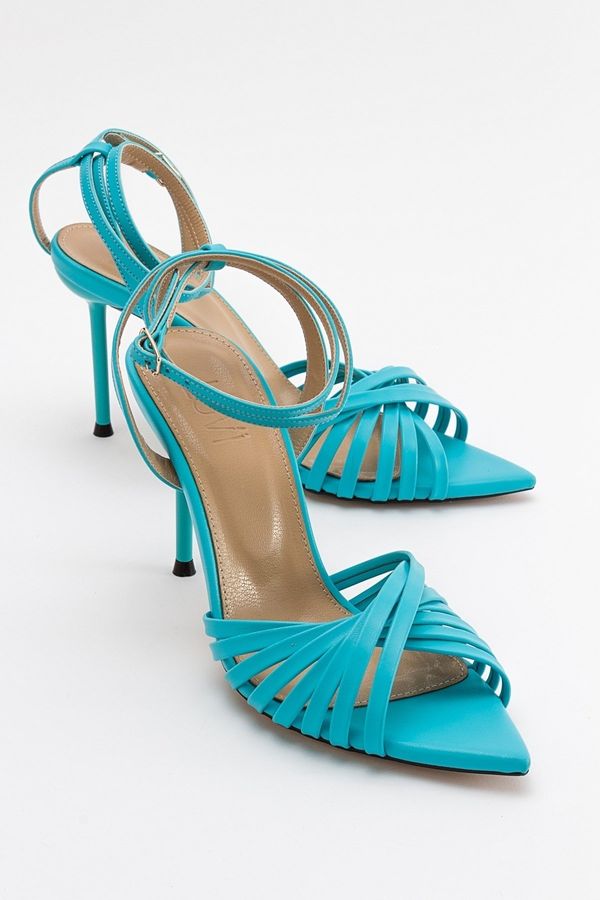 LuviShoes LuviShoes Alvo Women's Blue Heeled Shoes
