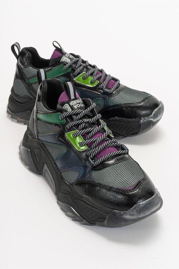 LuviShoes LuviShoes Limos Black-purple Multi Women's Sports Shoes