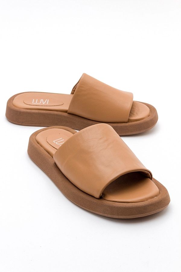 LuviShoes LuviShoes MONA Women's Slippers From Genuine Leather