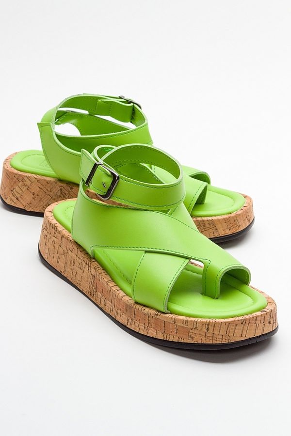 LuviShoes LuviShoes SARY Women's Green Sandals