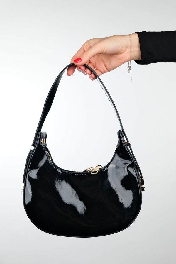 LuviShoes LuviShoes SUVA Black Patent Leather Women's Handbag