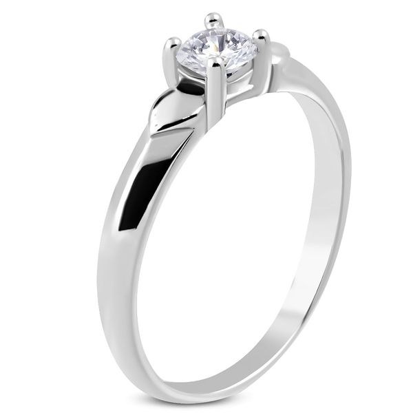 Kesi Lux classic surgical steel engagement ring
