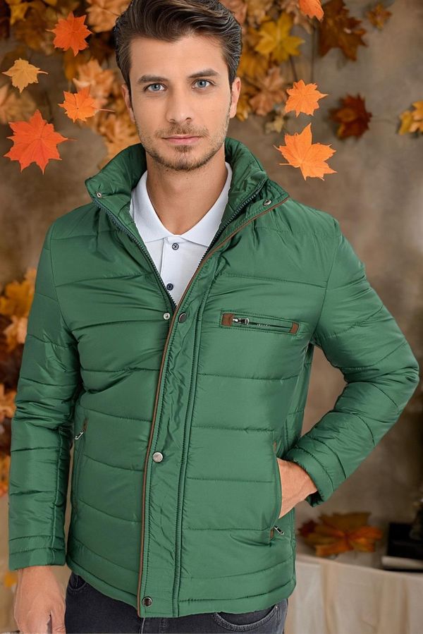 dewberry M8625 DEWBERRY MEN'S COAT-PLAIN GREEN