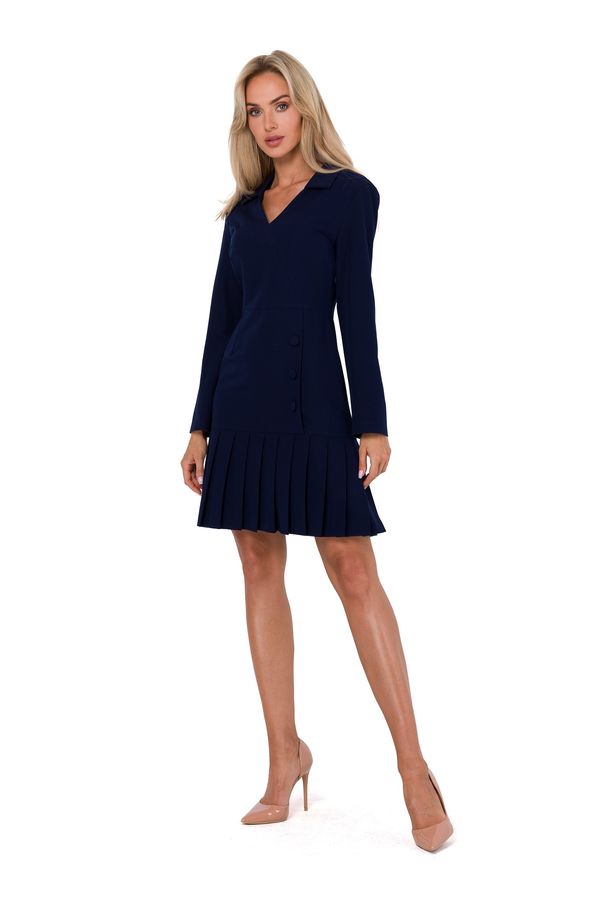 Made Of Emotion Made Of Emotion Woman's Dress M752 Navy Blue
