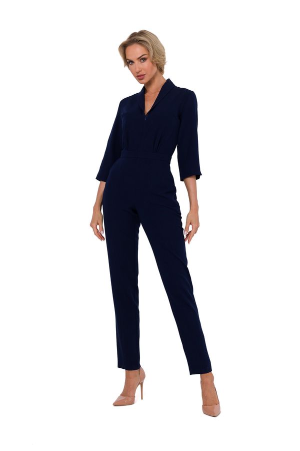 Made Of Emotion Made Of Emotion Woman's Jumpsuit M751 Navy Blue