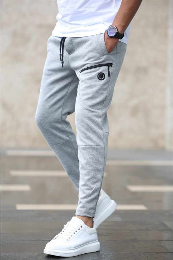 Madmext Madmext Basic Gray Tracksuit 4207