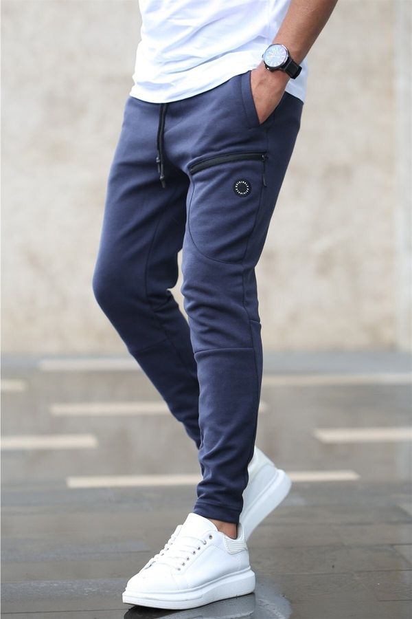Madmext Madmext Basic Navy Blue Tracksuit 4207