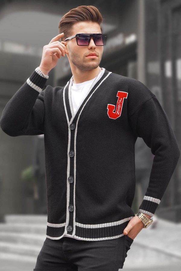 Madmext Madmext Black Men's Knitwear Cardigan 6314