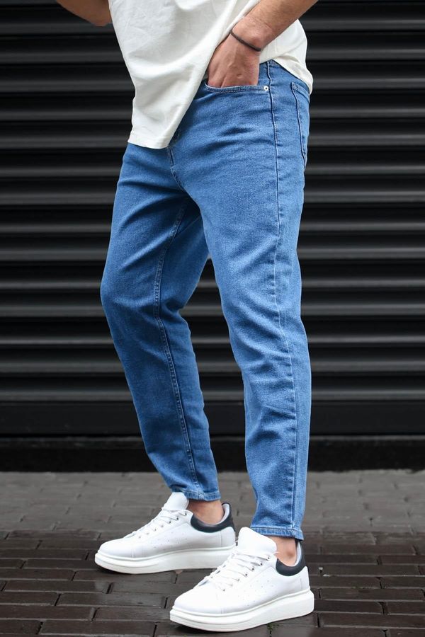 Madmext Madmext Blue Standard Fit Men's Jeans 6375