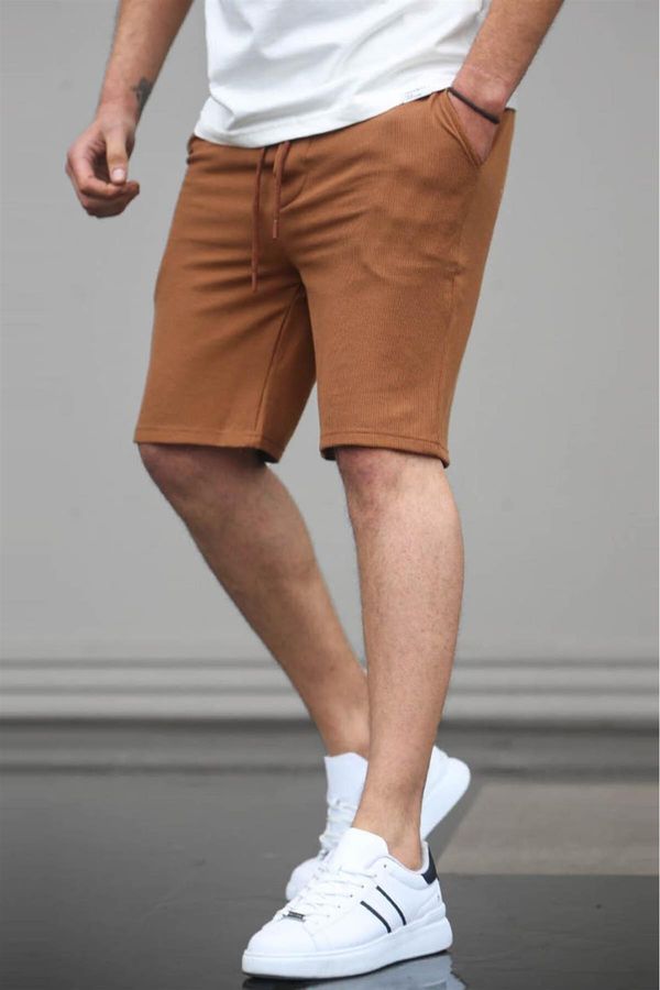 Madmext Madmext Brown Basic Men's Shorts 5438