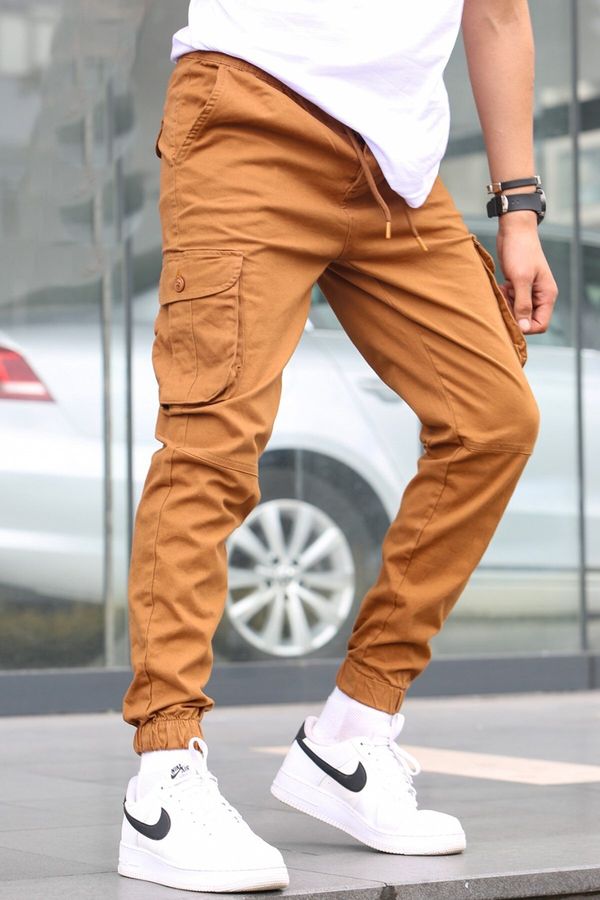 Madmext Madmext Camel Slim Fit Jogger Trousers 5740