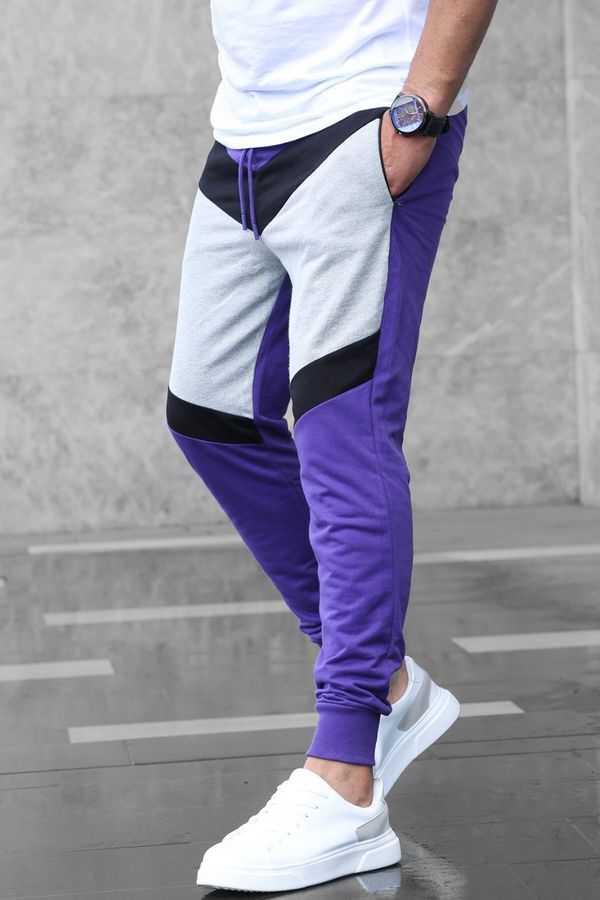 Madmext Madmext Color Block Purple Tracksuit 2927