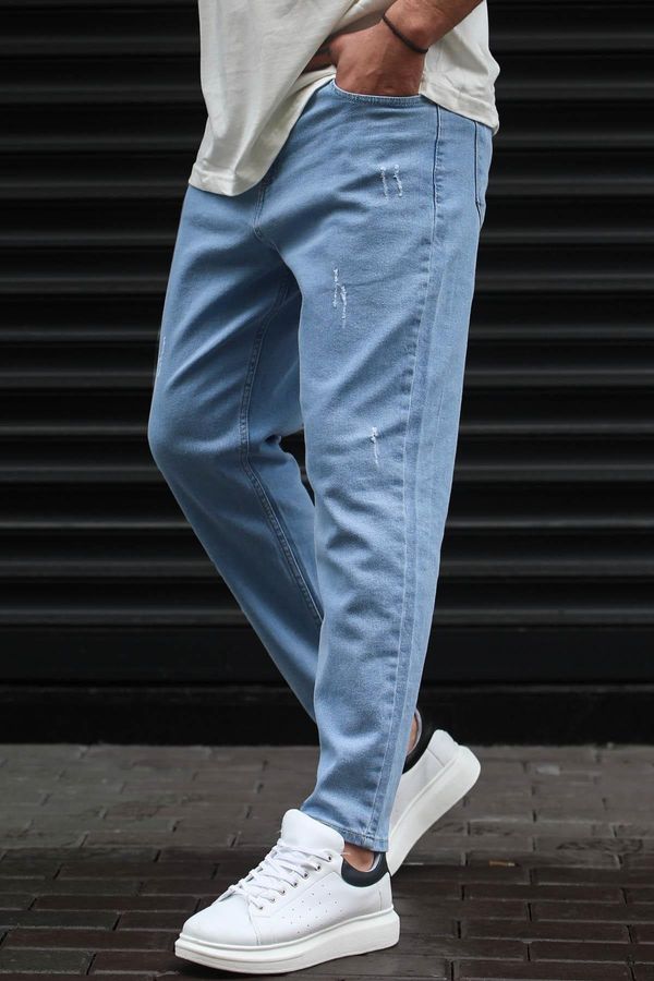 Madmext Madmext Ice Blue Standard Fit Men's Jeans 6375