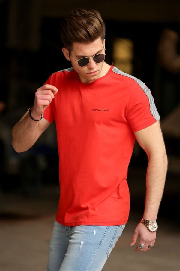 Madmext Madmext Men's Basic Red T-Shirt 4513