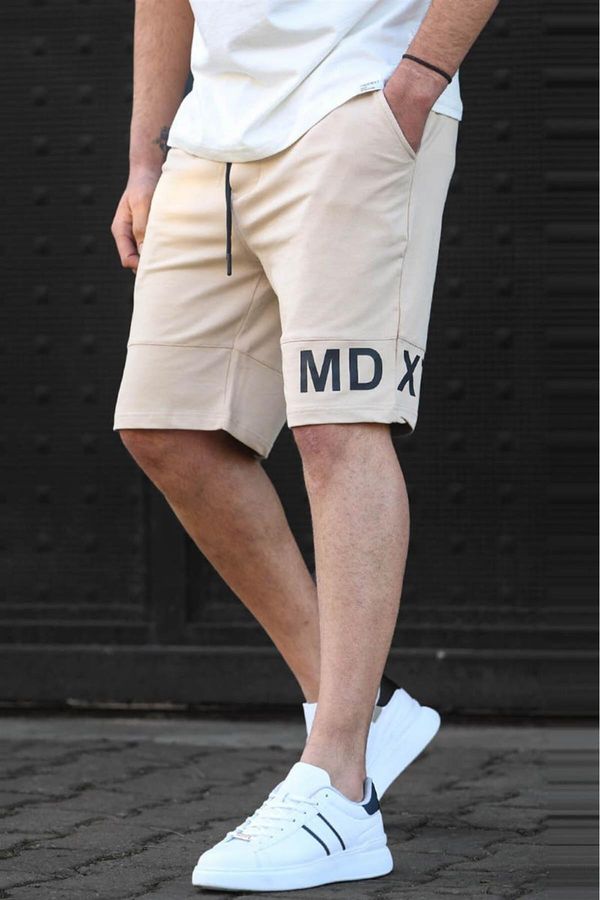 Madmext Madmext Men's Beige Printed Bermuda Shorts 5493