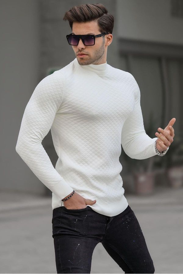 Madmext Madmext Men's Bone Turtleneck Knitwear Sweater 6857