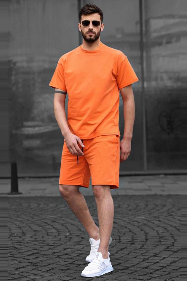 Madmext Madmext Men's Orange Basic Shorts Set 5920