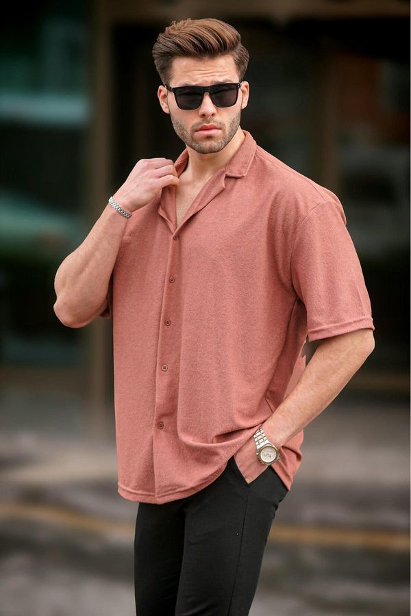 Madmext Madmext Men's Tile Short Sleeve Shirt 6736