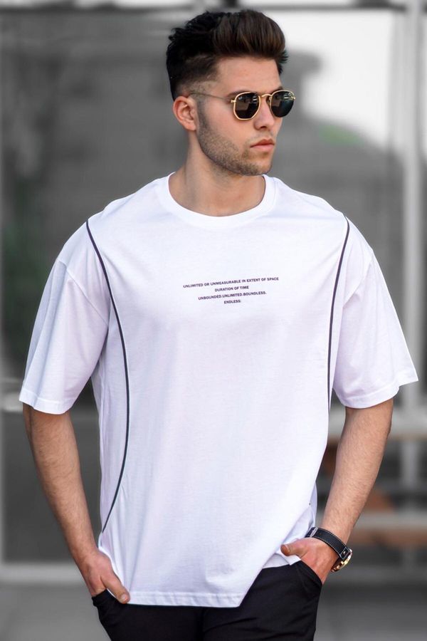 Madmext Madmext Men's White Oversize T-Shirt 5234