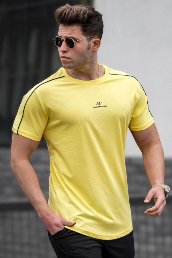 Madmext Madmext Men's Yellow T-Shirt 5226