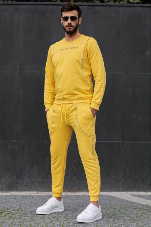 Madmext Madmext Men's Yellow Tracksuit Set 4727