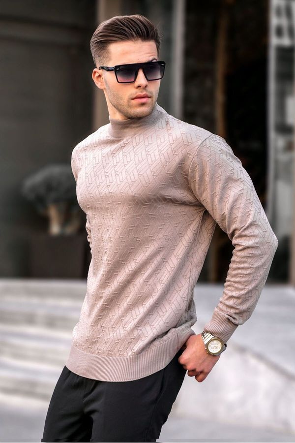 Madmext Madmext Mink Turtleneck Men's Knitwear Sweater 6301