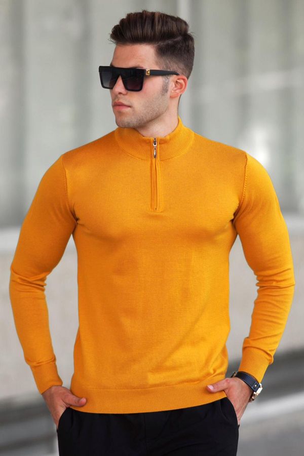 Madmext Madmext Mustard Men's Sweater 5176