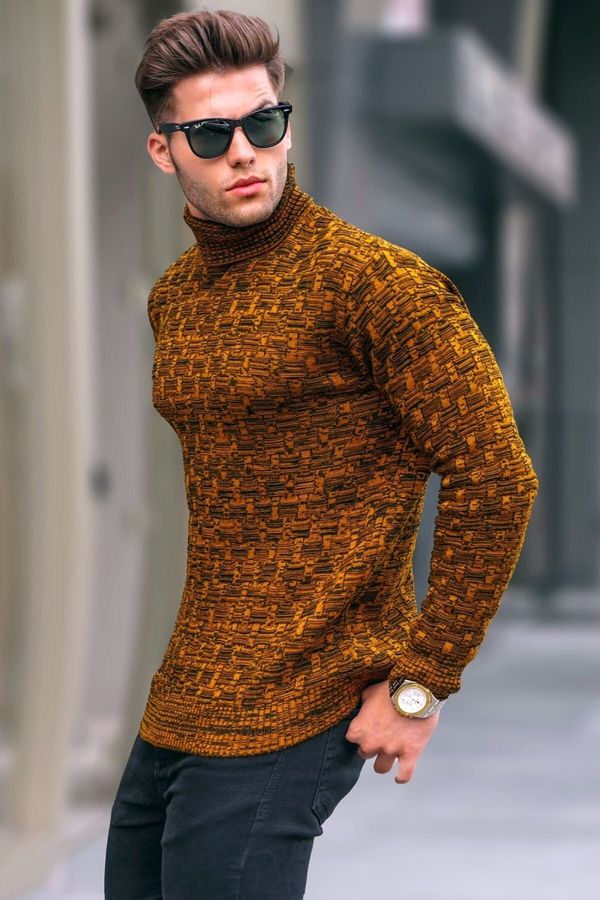 Madmext Madmext Mustard Turtleneck Knitwear Sweater 5758