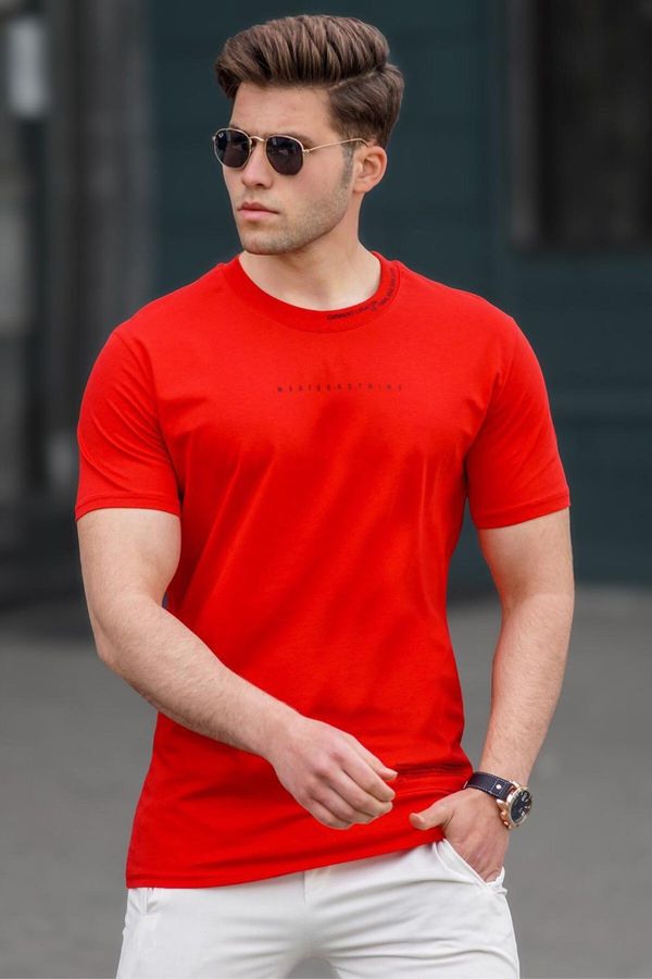 Madmext Madmext Red Men's Printed T-Shirt 5258