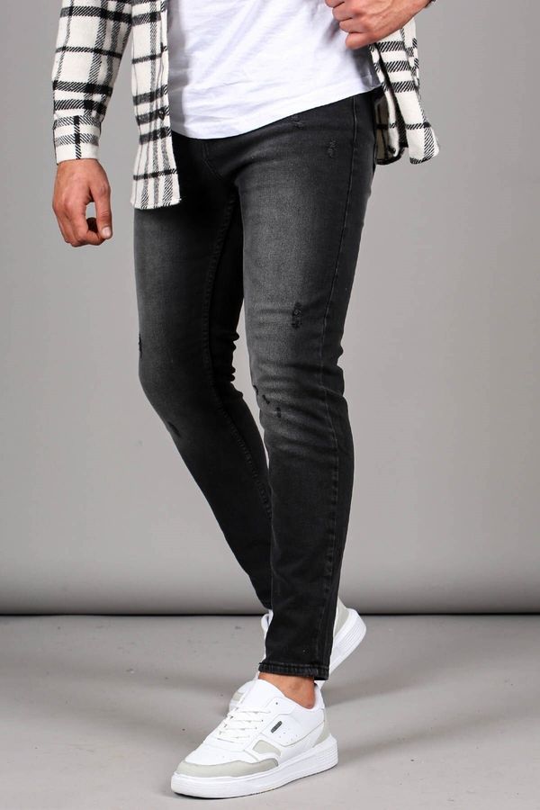 Madmext Madmext Straight Leg, Comfortable Cut Men's Black Jeans 6330
