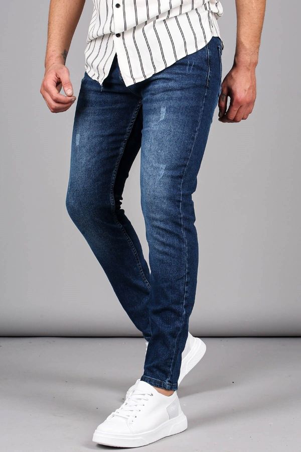 Madmext Madmext Straight Leg, Comfortable Cut Men's Blue Jeans 6328