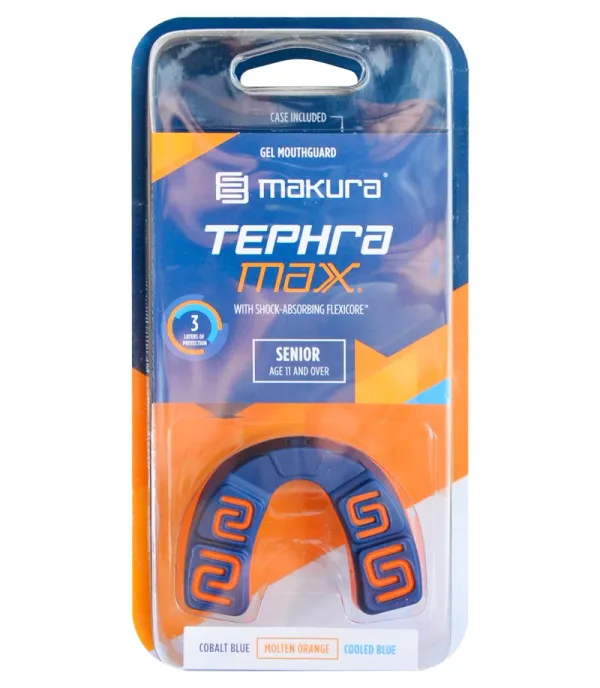 Makura Makura Tephra Max SR mouthguard, dark blue-white-red