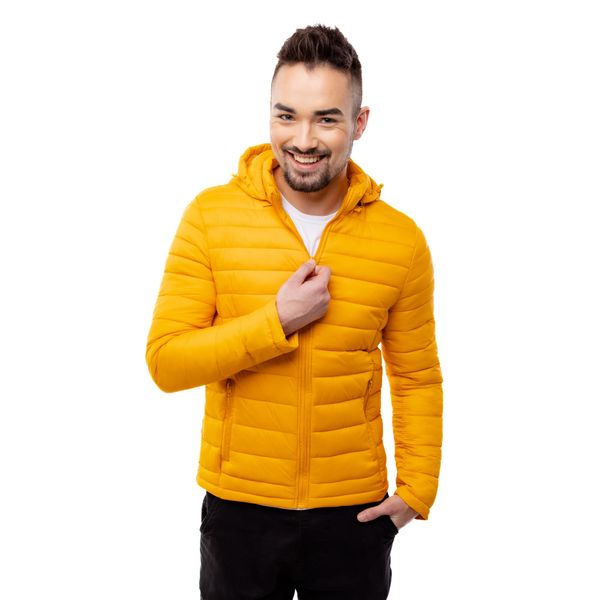 Glano Man Quilted Jacket GLANO - yellow