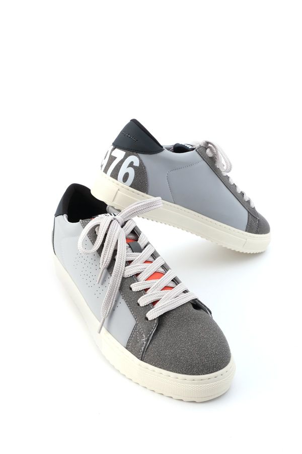 Marjin Marjin Men's Sneaker Comes Lace-Up Sneakers Gray