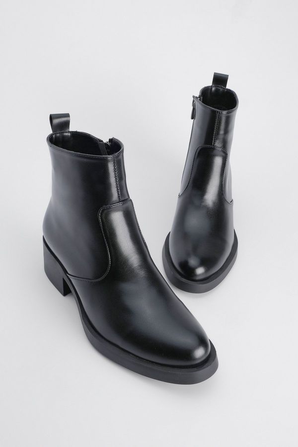 Marjin Marjin Women's Zippered Daily Boots Gontre Black
