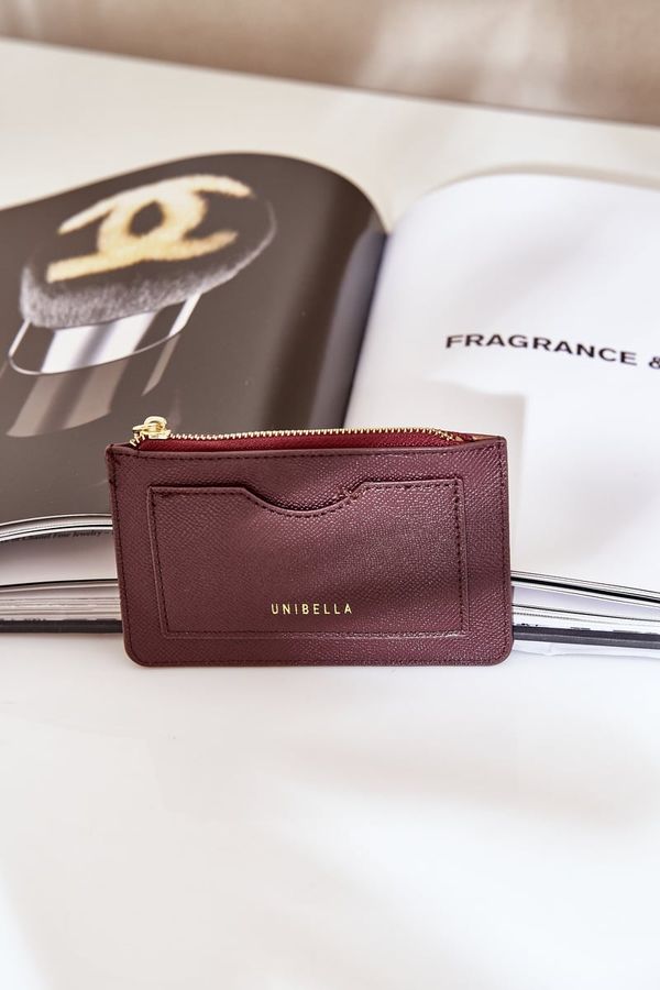 marka niezdefiniowana marka niezdefiniowana Card Case Women's Wallet With Keychain Brown Therinore