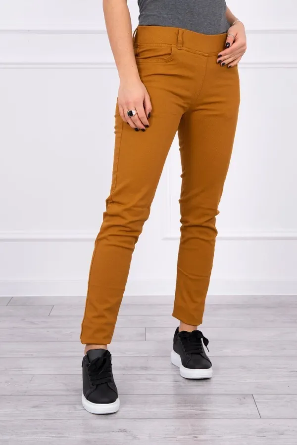 Kesi marka niezdefiniowana Colorful jeans mustard