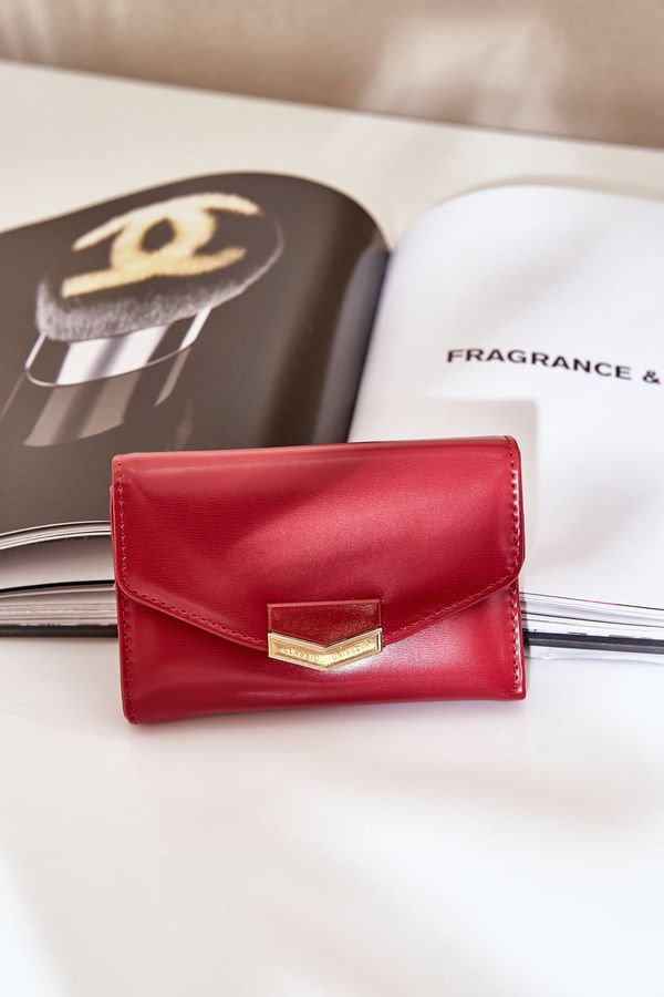 marka niezdefiniowana marka niezdefiniowana Lacquered Women's Wallet Red Rahner