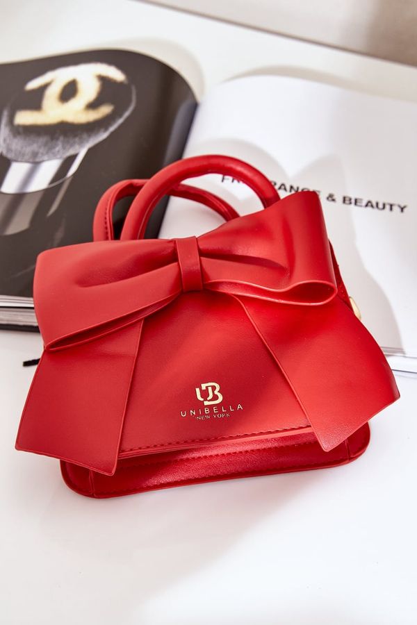 marka niezdefiniowana marka niezdefiniowana Small Bag With Bow Red Nesehe