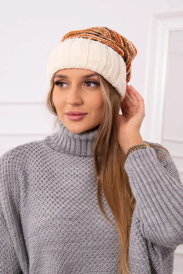 Kesi marka niezdefiniowana Women's cap Feba K330 ecru+foxy