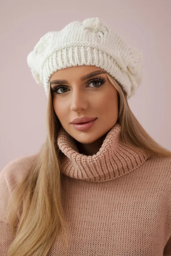 marka niezdefiniowana marka niezdefiniowana Women's cap Sofia K369 ecru