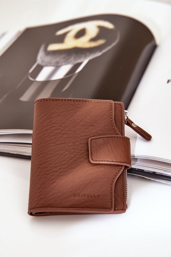 marka niezdefiniowana marka niezdefiniowana Women's Eco Leather Wallet Brown Jezorea