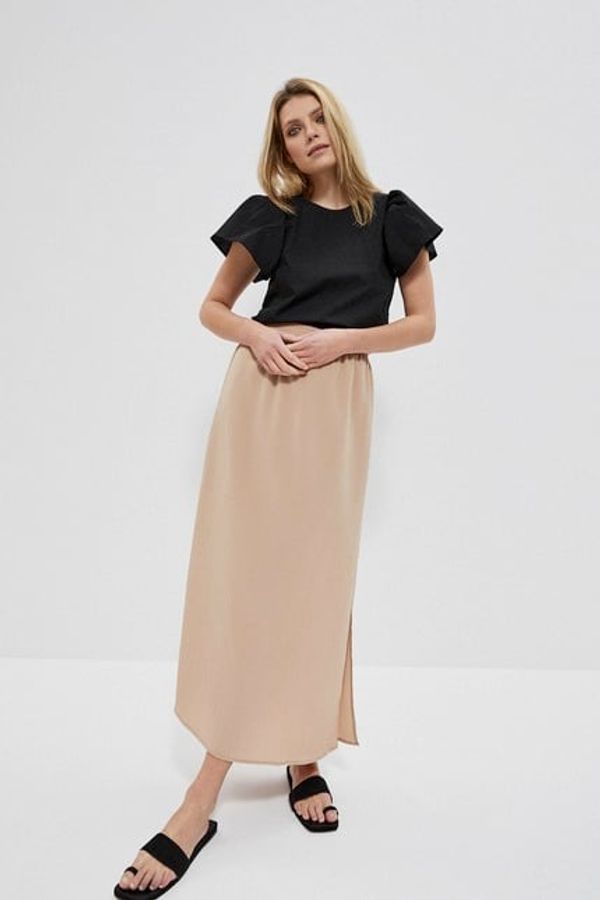 Moodo Maxi skirt made of smooth fabric