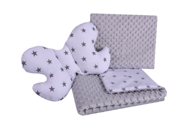 Medi Partners Medi Partners Set of a quilt with a pillow for a stroller